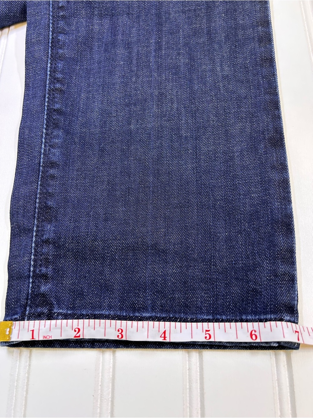 Mott & Bow Mosco Jeans Mens 31x32 Dark Wash Indigo Denim Straight Slim Stretch - Picture 12 of 15